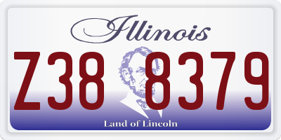 IL license plate Z388379
