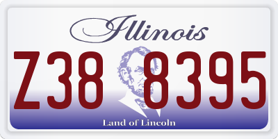 IL license plate Z388395