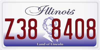 IL license plate Z388408