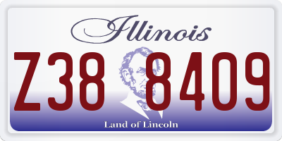 IL license plate Z388409
