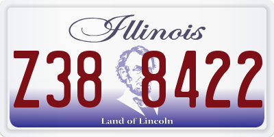 IL license plate Z388422