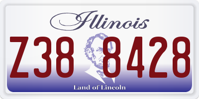 IL license plate Z388428