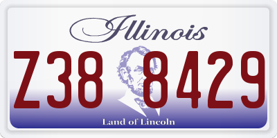 IL license plate Z388429