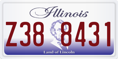 IL license plate Z388431