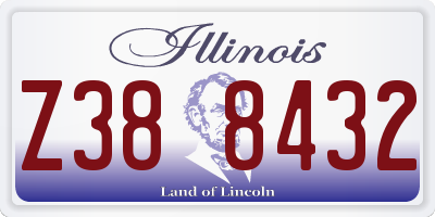 IL license plate Z388432