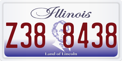 IL license plate Z388438
