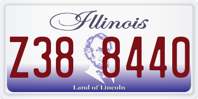IL license plate Z388440