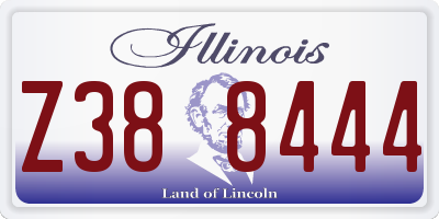 IL license plate Z388444
