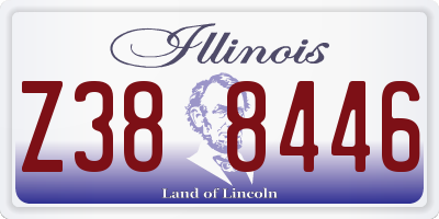 IL license plate Z388446