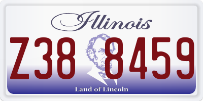 IL license plate Z388459