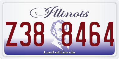 IL license plate Z388464