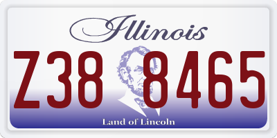 IL license plate Z388465