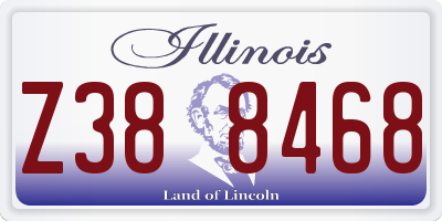 IL license plate Z388468