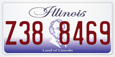 IL license plate Z388469