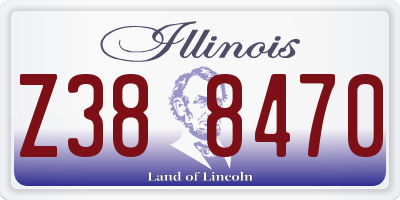 IL license plate Z388470