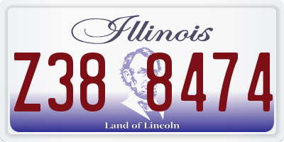 IL license plate Z388474