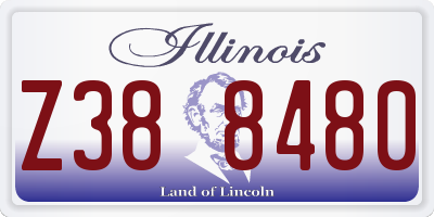 IL license plate Z388480