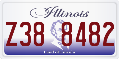 IL license plate Z388482