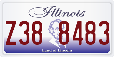 IL license plate Z388483