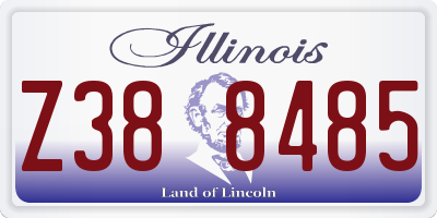 IL license plate Z388485