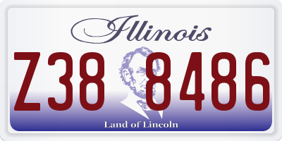 IL license plate Z388486
