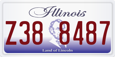 IL license plate Z388487