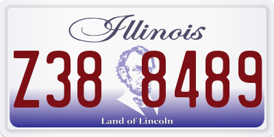 IL license plate Z388489