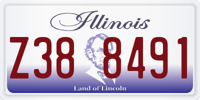 IL license plate Z388491