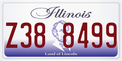 IL license plate Z388499
