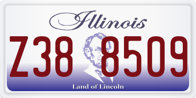 IL license plate Z388509