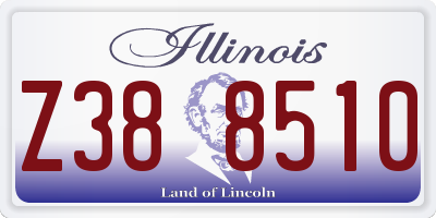 IL license plate Z388510
