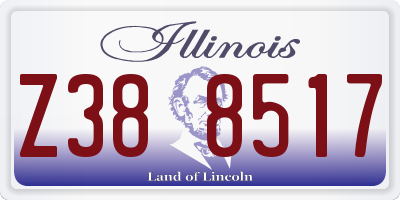 IL license plate Z388517
