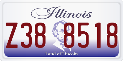 IL license plate Z388518