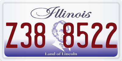 IL license plate Z388522