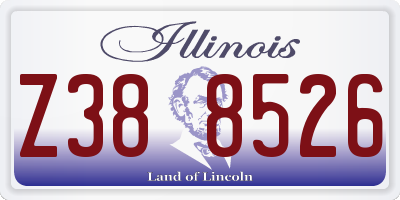 IL license plate Z388526