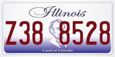 IL license plate Z388528