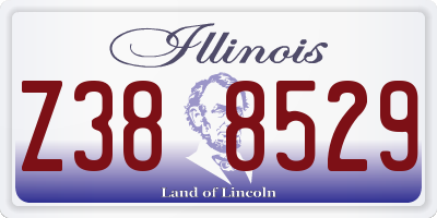 IL license plate Z388529