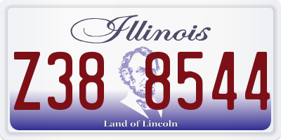 IL license plate Z388544