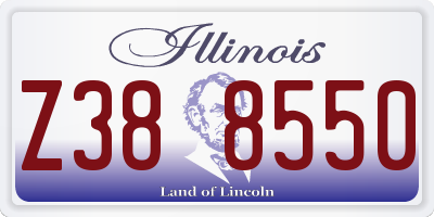 IL license plate Z388550