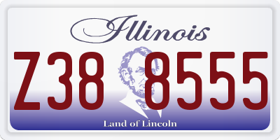 IL license plate Z388555