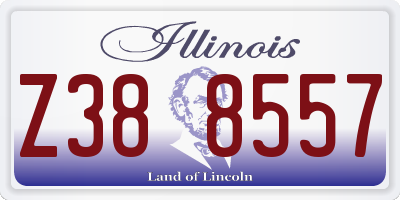 IL license plate Z388557