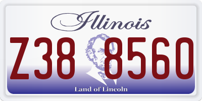 IL license plate Z388560
