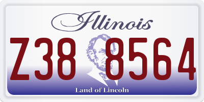 IL license plate Z388564