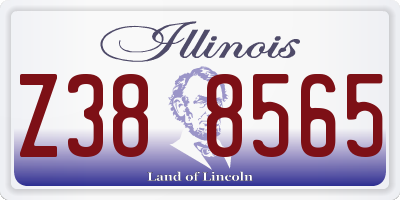 IL license plate Z388565
