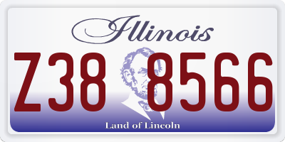 IL license plate Z388566