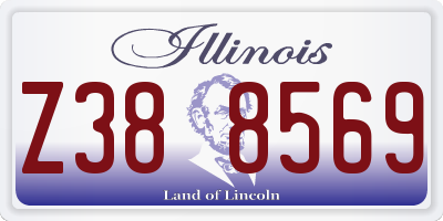 IL license plate Z388569