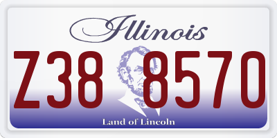 IL license plate Z388570