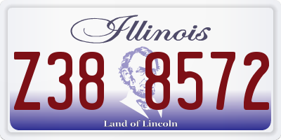 IL license plate Z388572