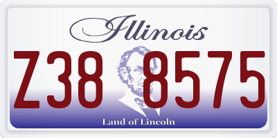 IL license plate Z388575