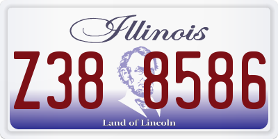IL license plate Z388586